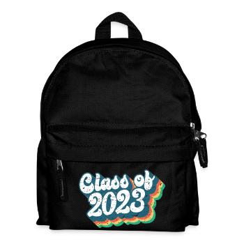 Klasse von 2023 Abschlussfeier Geschenk für ihn und sie - Kinder Rucksack - Schwarz - Vorne