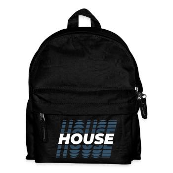 House Design Probe, für DJ EDM Techno House - Kinder Rucksack - Schwarz - Vorne