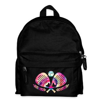 Cravate de tennis de padel teinte - Sac à dos Enfant - noir - Devant
