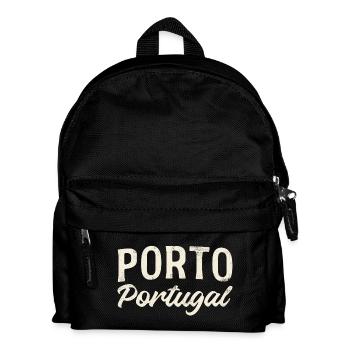 Porto Portugal Vintage Lettering - Kids' Backpack - black - Front