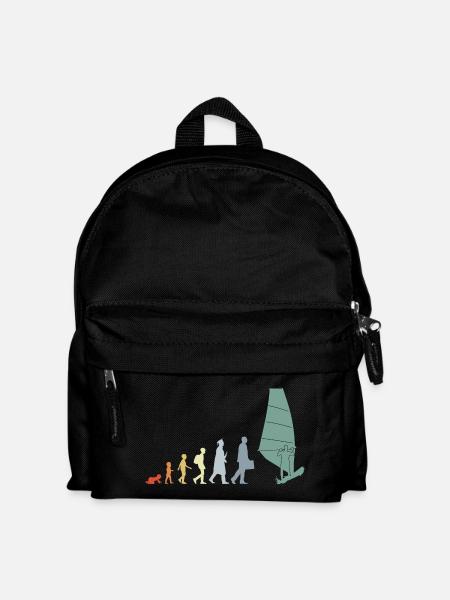 Vintage Windsurfer Evolution - Kids' Backpack - black