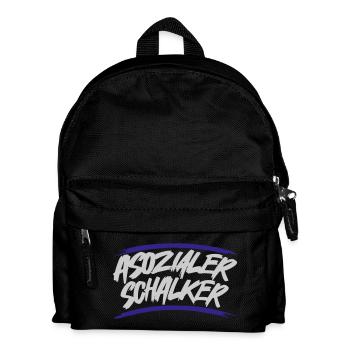 Asozialer Schalker | Gelsenkirchen Schalke - Kinder Rucksack - Schwarz - Vorne