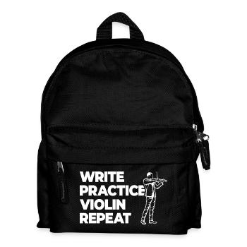 Writing Practice Repeating Violin - Kids' Backpack - black - Front