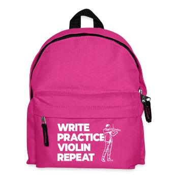 Writing Practice Repeating Violin - Kids' Backpack - fuchsia - Front