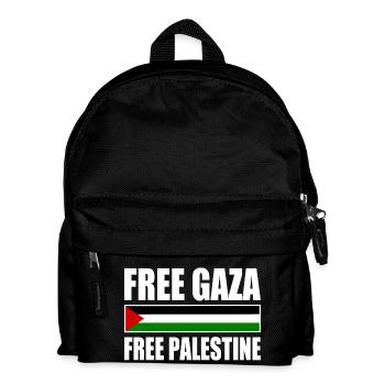 Free palestine free gaza - Kids' Backpack - black - Front