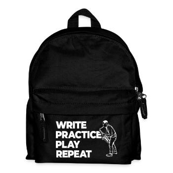 Écrire, s’entraîner, jouer, répéter - Sac à dos Enfant - noir - Devant