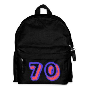 70. 70 ANS. 70e ANNIVERSAIRE. ANNIVERSAIRE 70 ANS. - Sac à dos Enfant - noir - Devant