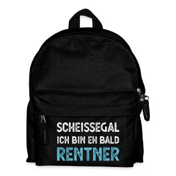 Rentner Ruhestand - Kinder Rucksack - Schwarz - Vorne