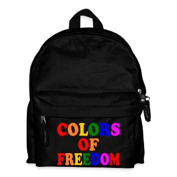Colors of freedom - Kids' Backpack - black - Front