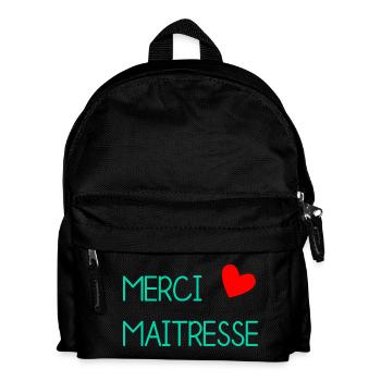 GELIEBTE. VIELEN DANK. DANKE HERRIN - Kinder Rucksack - Schwarz - Vorne