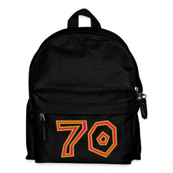 70. 70 ANS. 70e ANNIVERSAIRE. ANNIVERSAIRE 70 ANS. - Sac à dos Enfant - noir - Devant