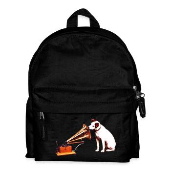 His Master's Voice painting - Kids' Backpack - black - Front