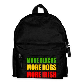 more blacks more dogs more irish - Sac à dos Enfant - noir - Devant