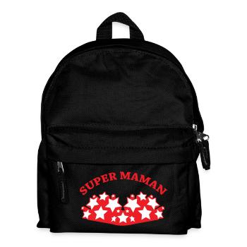 Super Maman - Fête des Mères - Sac à dos Enfant - noir - Devant