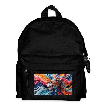 Create A Print In 3D Hyper Realistic - Kids' Backpack - black - Front