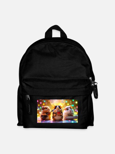 Guinea Pig Band – Disco Edition - Kids' Backpack - black