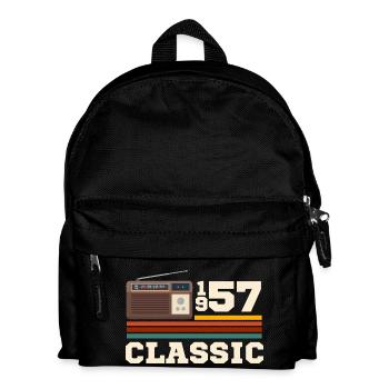 Jubiläum 1957 Retro Klassiker - Kinder Rucksack - Schwarz - Vorne