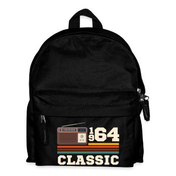 Jubiläum 1964 Retro-Klassiker - Kinder Rucksack - Schwarz - Vorne