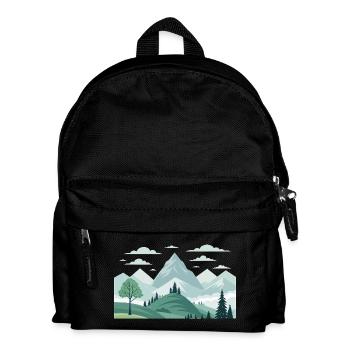 Gebirge - Kinder Rucksack - Schwarz - Vorne