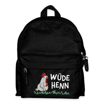 wüde henn Hendl this lustig huhn henne - Kinder Rucksack - Schwarz - Vorne