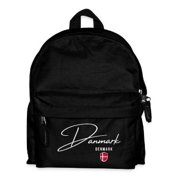 Danish pride, elegant minimalist design - Kids' Backpack - black - Front