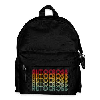 Autocross Stockcar - Kinder Rucksack - Schwarz - Vorne