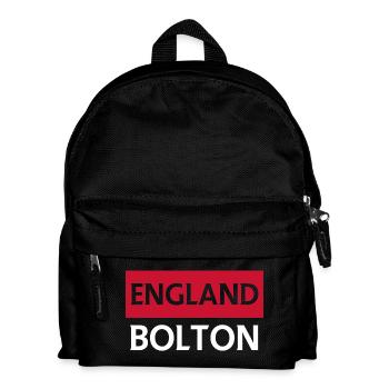 England-Modell des Bolton-Wimpels - Kinder Rucksack - Schwarz - Vorne
