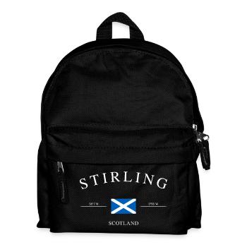 Stirling Scotland – Holiday Souvenir &amp; Gift - Kids' Backpack - black - Front