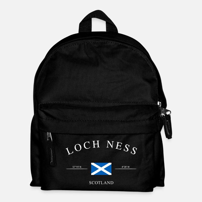 Loch Ness Scotland – Holiday Souvenir &amp; Gift - Kids' Backpack - black