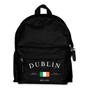 Dublin Irland – Urlaub Souvenir & Geschenk - Kinder Rucksack - Schwarz - Vorne