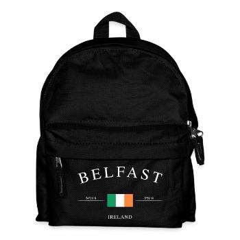 Belfast Nordirland – Urlaub Souvenir & Geschenk - Kinder Rucksack - Schwarz - Vorne