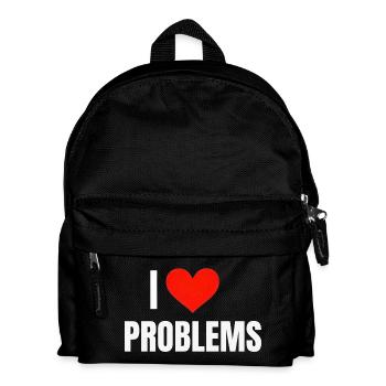 I ❤️ Problems - Kids' Backpack - black - Front