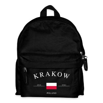 Cracovie, Pologne – Souvenir et cadeau des Fêtes - Sac à dos Enfant - noir - Devant