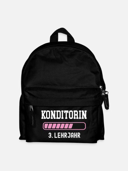 Confectioner training 3 year apprenticeship third year - Kids' Backpack - black