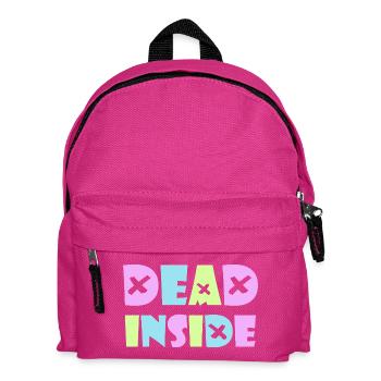 Dead Inside Kawaii Emo Punk Rock Anime Gothic Goth - Kids' Backpack - fuchsia - Front
