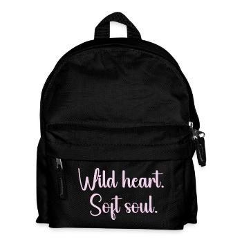 Wild Heart Gentle Soul - Kids' Backpack - black - Front