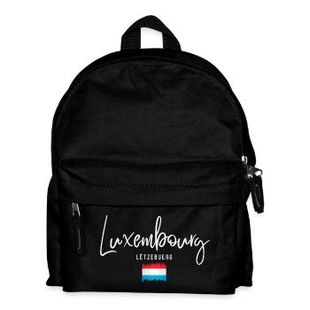 Made in Luxembourg, Luxembourg roots - Kids' Backpack - black - Front