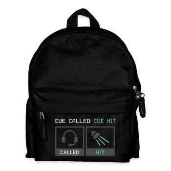 Theatertechnik-crew Bühnentechniker Ton - Kinder Rucksack - Schwarz - Vorne