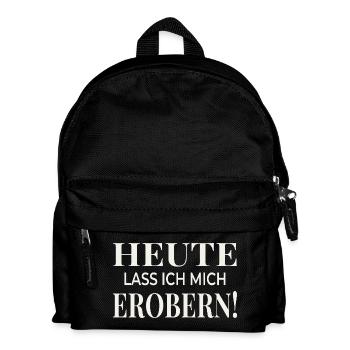Aujourd’hui, je me suis laissé conquérir ! - Sac à dos Enfant - noir - Devant