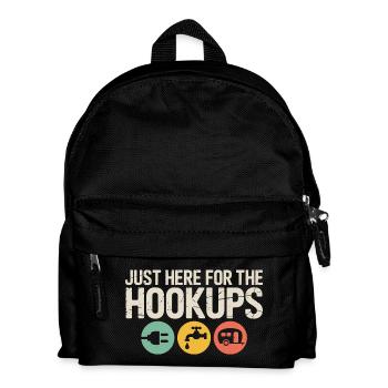 Hookups Trio: Plug, Tap, Camper - Kids' Backpack - black - Front