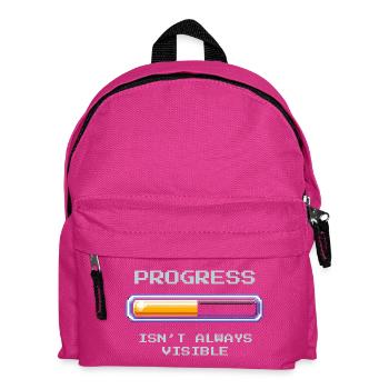 Invisible Progress | Social Work - Kids' Backpack - fuchsia - Front