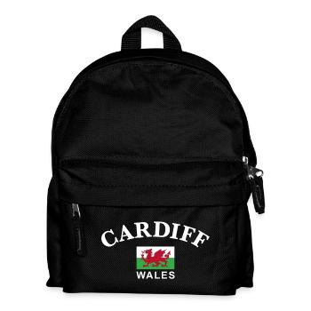 Cardiff, Wales - Kids' Backpack - black - Front