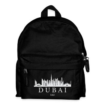 Dubai Skyline, Dubai Vereinigte Arabische Emirate - Kinder Rucksack - Schwarz - Vorne