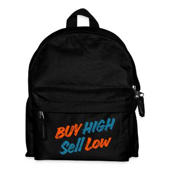 Investor - Trader - Aktien - Börse Lustige Sprüche - Kinder Rucksack - Schwarz - Vorne