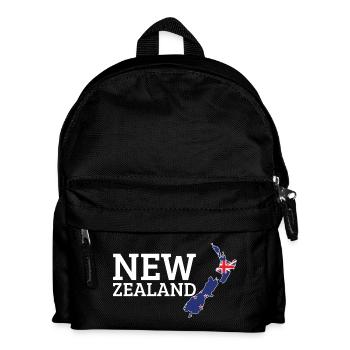New Zealand Cool New Zealander Flag - Kids' Backpack - black - Front