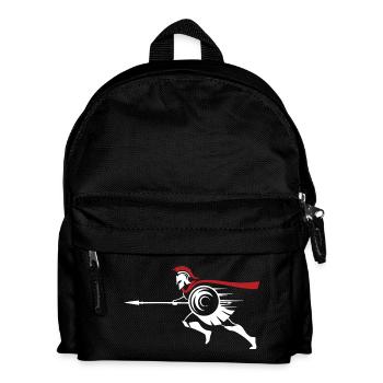 Spartan Sprint Silhouette Mascot Spartan Run - Kids' Backpack - black - Front