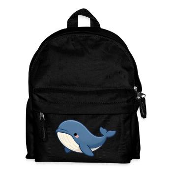 Wal Walrettung Tierschutz Meeresbiologie - Kinder Rucksack - Schwarz - Vorne
