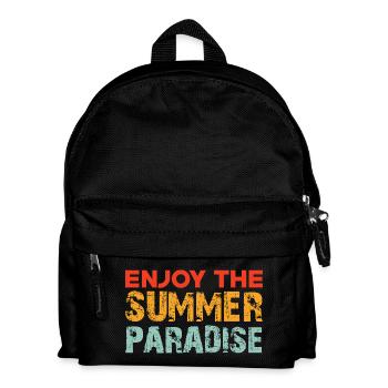 Enjoy the summer paradise - Kinder Rucksack - Schwarz - Vorne