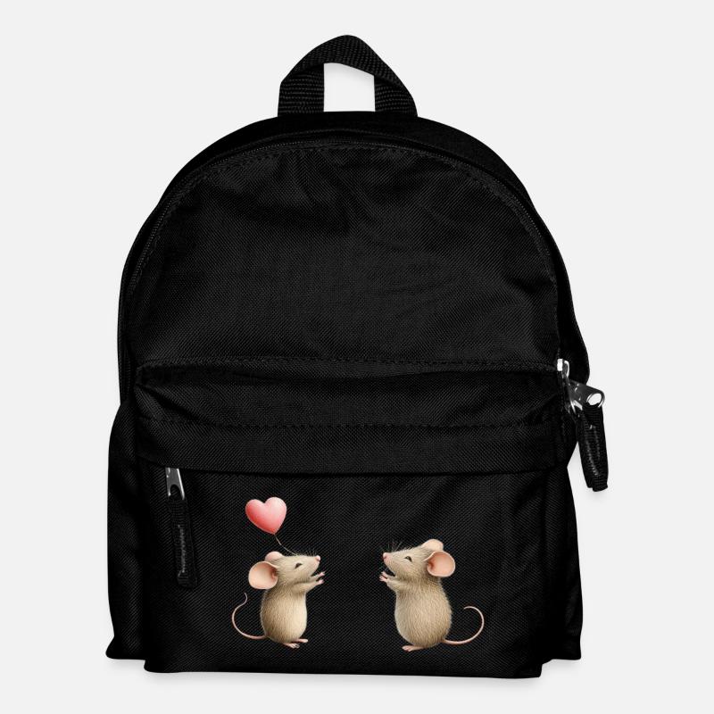 Mausliebe - Kinder Rucksack - Schwarz