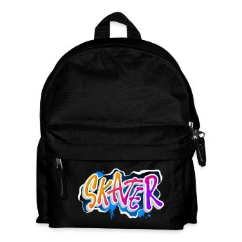 Skater - Kinder Rucksack - Schwarz - Vorne